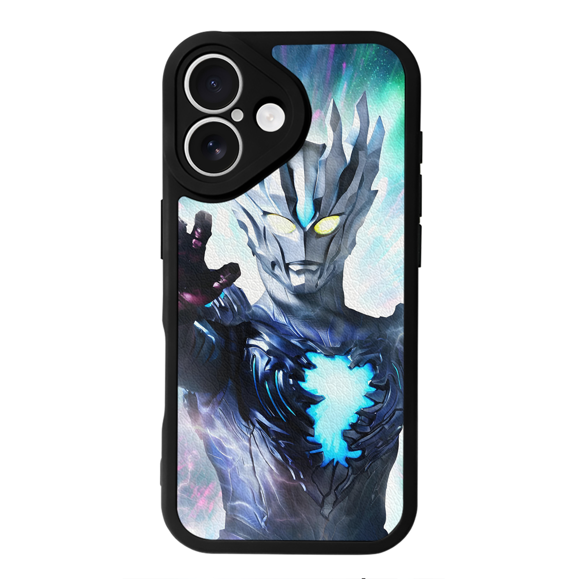 （画像用） ウルトラマン Ultraman 【iPhone 16シリーズ対応】シリコンスマホケース（レザー調） 材質：シリコン